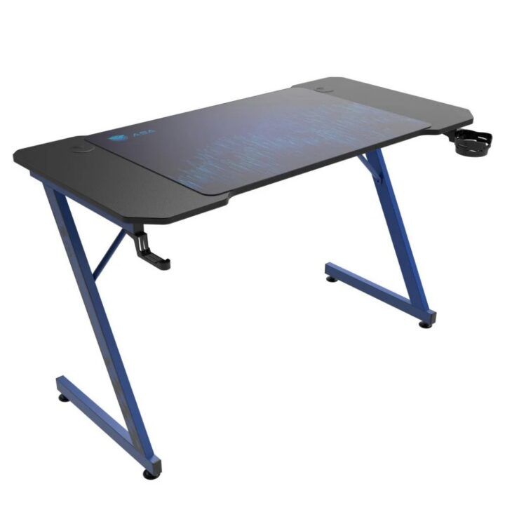 Gaming table with mouse pad, Model Z from ASA, Blue