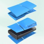 ⁦كفر غطاء بلايستيشن COVER PS5 SLIM LIGHT BLUE⁩ - الصورة ⁦7⁩