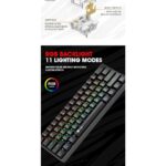 ⁦كيبورد ميكانيكي سلكي + ماوس + سماعة + ماوس باد - TOP LEVEL 4IN1 RGB ASA⁩ - الصورة ⁦3⁩