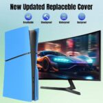 ⁦كفر غطاء بلايستيشن COVER PS5 SLIM LIGHT BLUE⁩ - الصورة ⁦5⁩
