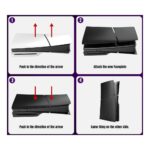 ⁦كفر غطاء بلايستيشن COVER PS5 SLIM BLACK⁩ - الصورة ⁦6⁩