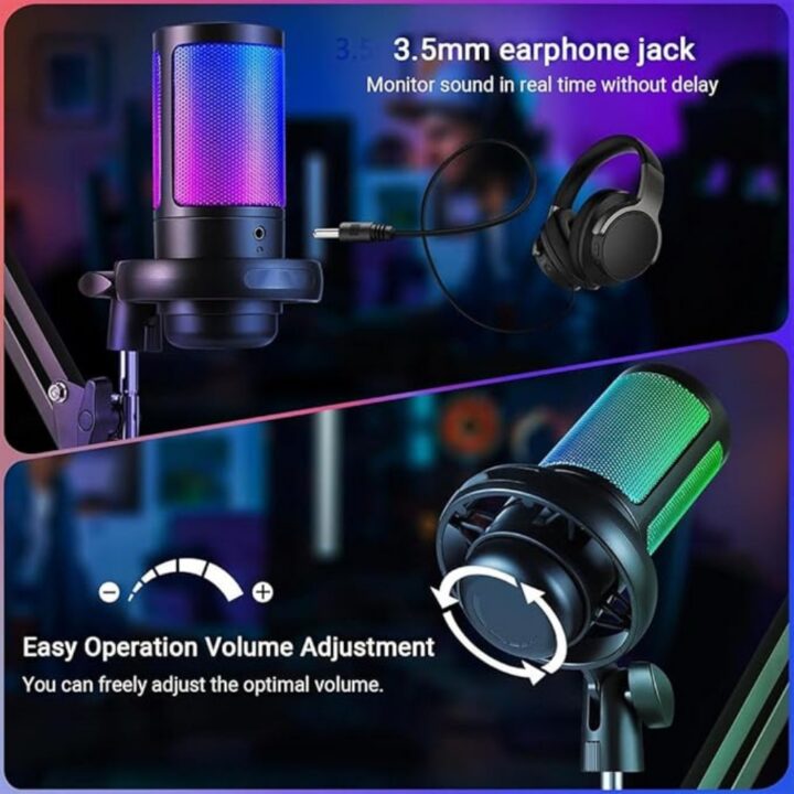 مايك مع ستاند MIC GAMING WITH STAND