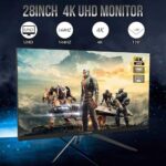 ⁦شاشه قيمنق قيم ون GAMEON 28 IPS-4K-144Hz-2.1HD⁩ - الصورة ⁦4⁩