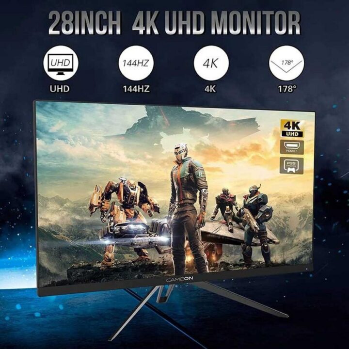 شاشه قيمنق قيم ون GAMEON 28 IPS-4K-144Hz-2.1HD