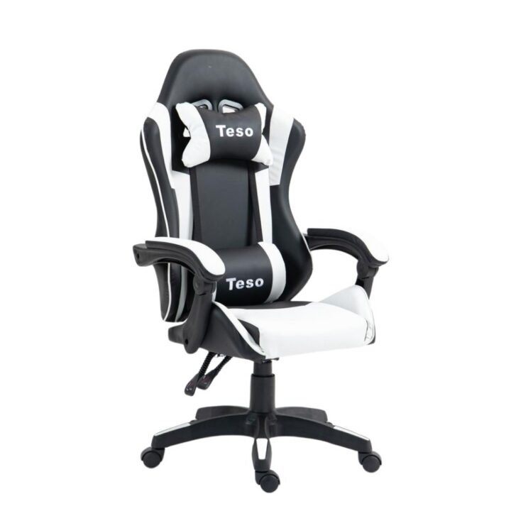 كرسي العاب اطفال ابيض في اسود -CHAIR GAMING TESO