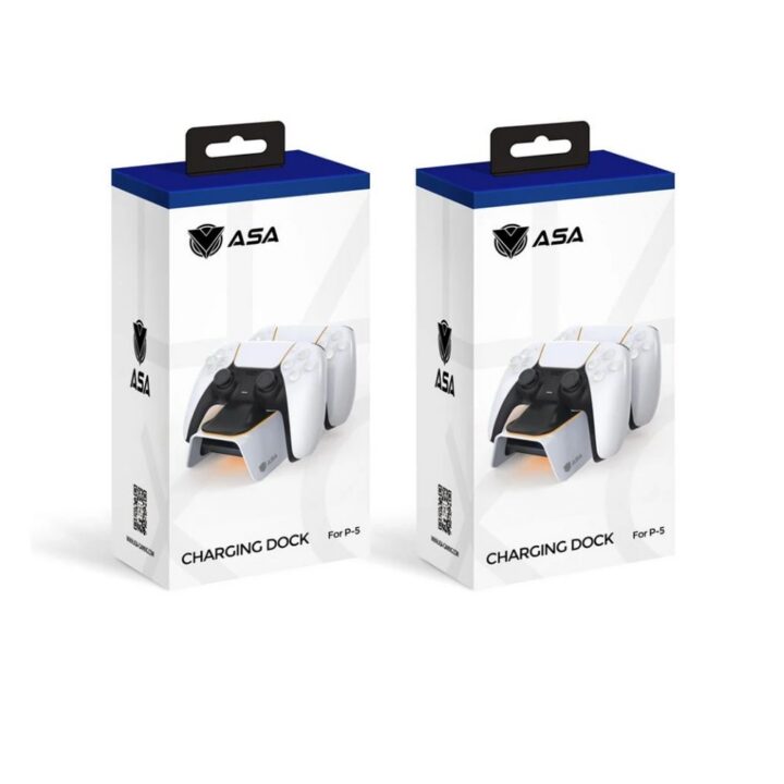 Charging base for PlayStation 5 controller, lighting
