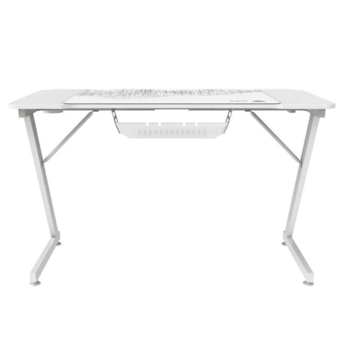 Gaming Desk with Mouse Pad Model Z from ASA, All White