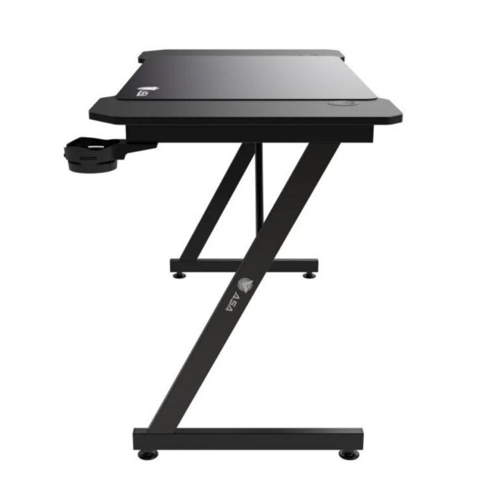 Gaming Desk with Mouse Pad Model Z from ASA, Full Black
