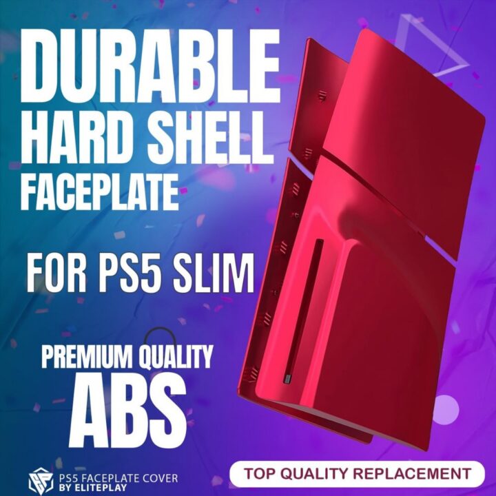 كفر غطاء بلايستيشن COVER PS5 SLIM RED