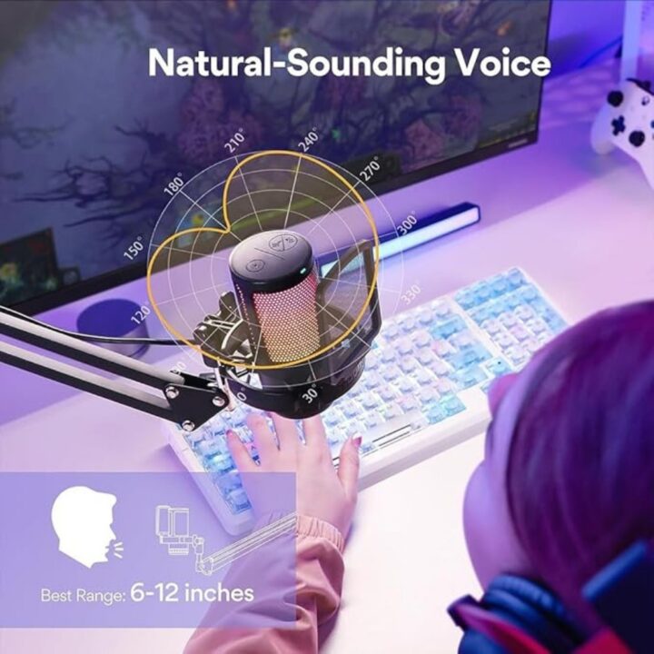 مايك مع ستاند MIC GAMING WITH STAND
