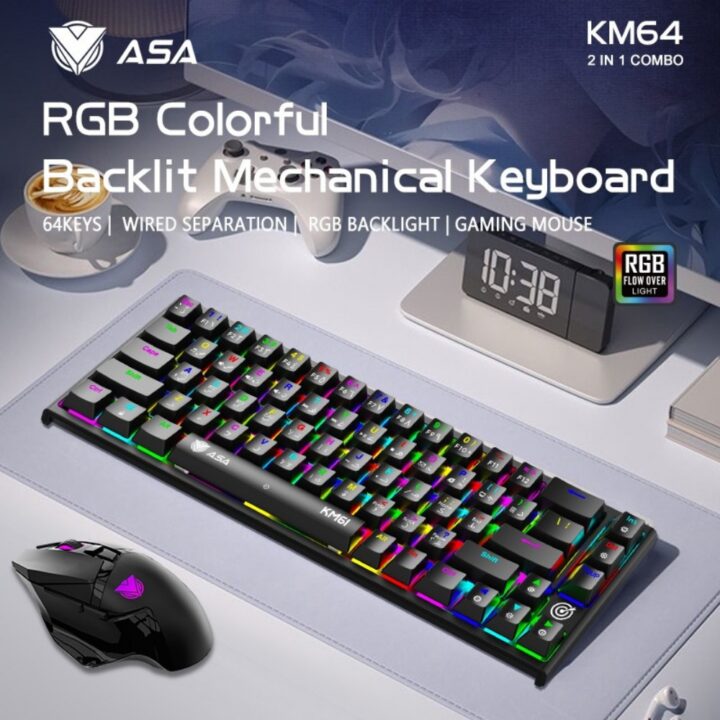 ASA KEYBOARD KM64 MOUSE Combo