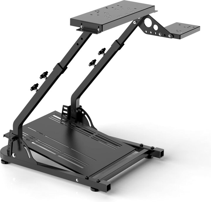 AL3B Adjustable and Foldable Racing Steering Wheel Stand (Black) – Compatible with Logitech G29 & G920 and Thrustmaster T300RS