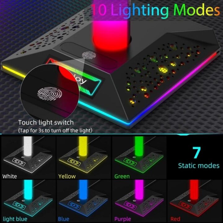 ستاند حامل سماعه ويد تحكم ASA STAND RGB