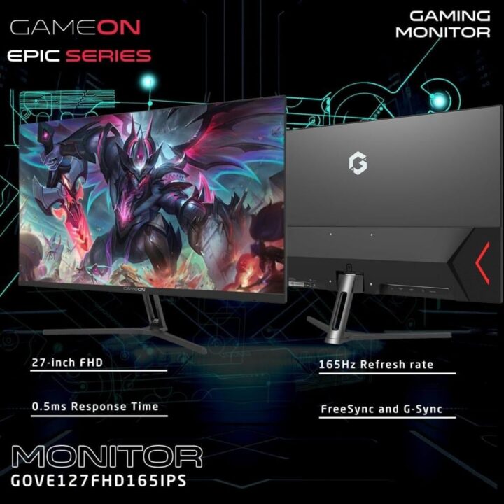 GAMEON 27 Gaming Monitor 165Hz 0.5Ms IPS