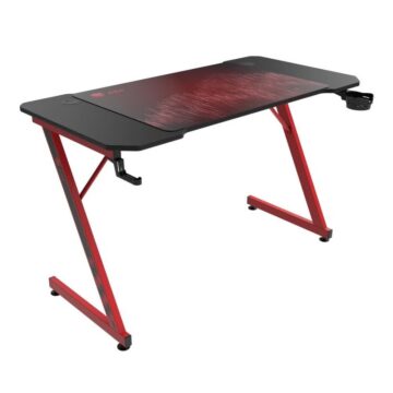 Gaming Desk with Mouse Pad Model Z from ASA - Red