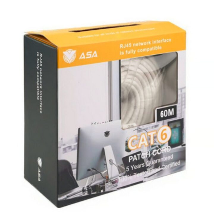 ASA Network Cable WiFi CAT6 60M