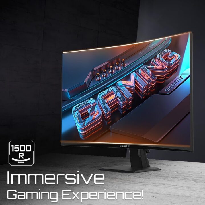 شاشه قيقابايت GIGABYTE MONITOR 27-CURVED-180Hz-1Ms