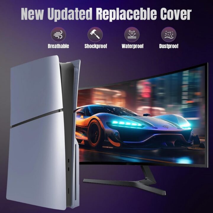 كفر غطاء بلايستيشن COVER PS5 SLIM SILVER