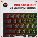 ⁦كيبورد لايت ميني وايرلس ASA LIGHT MINI BLACK⁩ - الصورة ⁦3⁩