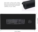 ⁦ماوس باد اسود كامل -Black mouse pad⁩ - الصورة ⁦4⁩