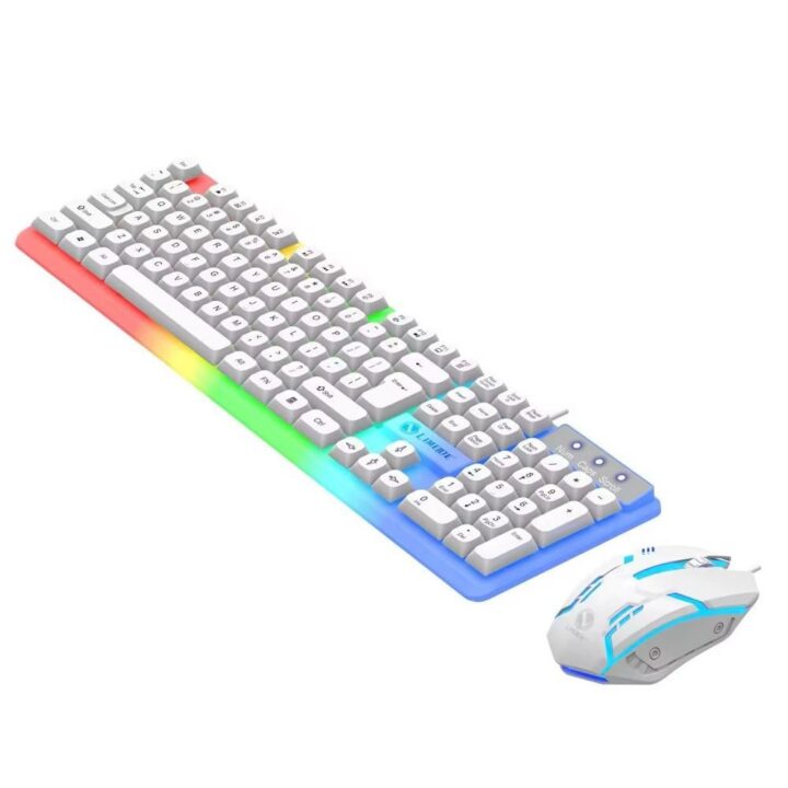 كيبورد سلكي مع ماوس ابيض TESO KEYBOARD MOUSE T10