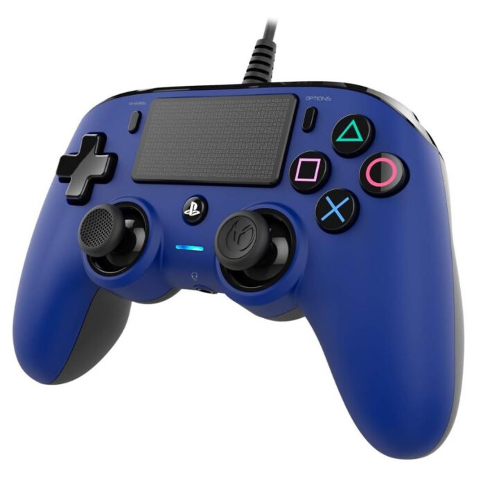 Nacon Wired Controller for PlayStation 4, Blue