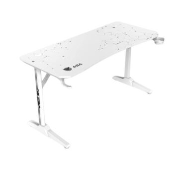 White Gaming Table with Mouse Pad - ASA JUMBO A1
