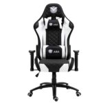 ⁦كرسي قيمنق دايموند ابيض+اسود - CHAIR GAMING DAIMOND ASA WHITE⁩ - الصورة ⁦3⁩