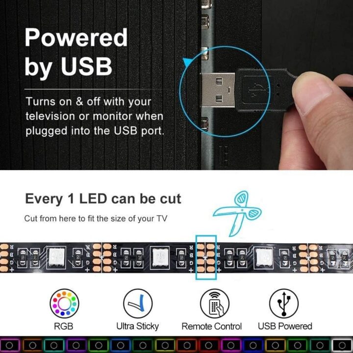 شريط اضاءه ليد 2 متر LED LIGHT