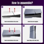 ⁦كفر غطاء بلايستيشن COVER PS5 SLIM SILVER⁩ - الصورة ⁦3⁩