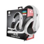 ⁦سماعه قيمنق ابيض - gaming headset asa a70⁩ - الصورة ⁦3⁩