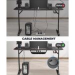 ⁦طاولة قيمنق – TABLE GAMING ASA A1 BLACK⁩ - الصورة ⁦3⁩