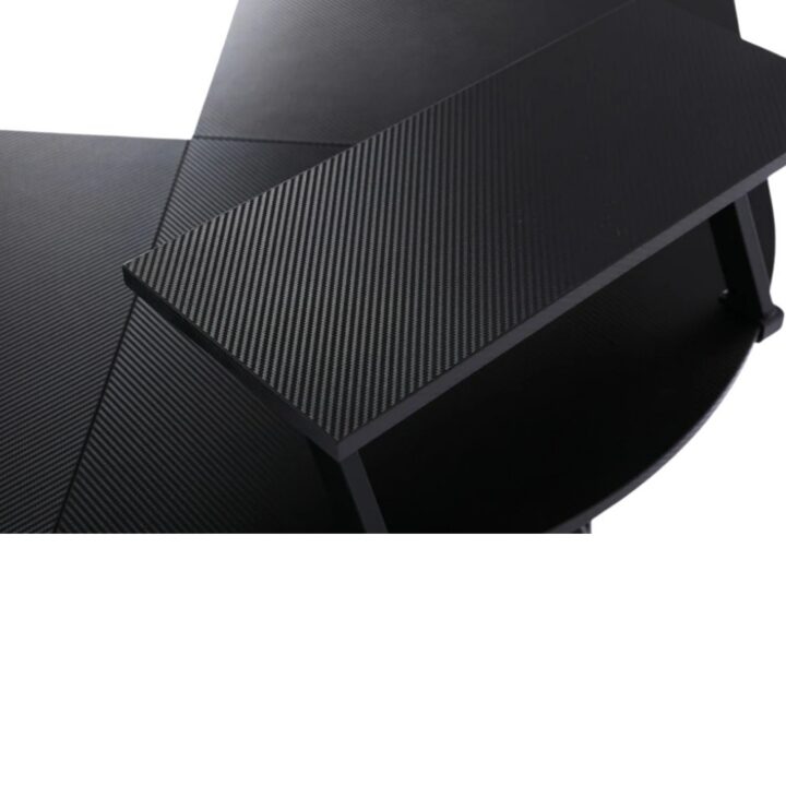 L3 Corner Gaming Table from ASA, Carbon Fiber Surface and Cup Holder
