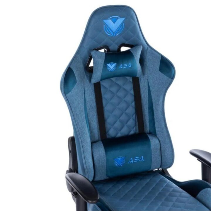 Diamond Gaming Chair Blue Fabric - CHAIR GAMING DAIMOND ASA