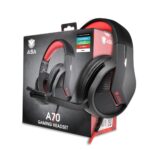 ⁦سماعه قيمنق اسود - gaming headset asa a70⁩ - الصورة ⁦3⁩