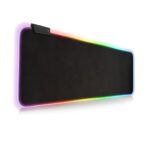 ⁦ماوس باد اسود با اضاءة ليد - Black mouse pad with LED lighting⁩ - الصورة ⁦2⁩