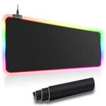 ماوس باد اسود با اضاءة ليد - Black mouse pad with LED lighting