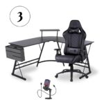 كرسي قيمنق مع طاوله ومايك ASA CHAIR AND TABLE AND MIC GAMING