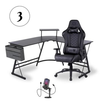Gaming chair with table and mic ASA CHAIR AND TABLE AND MIC GAMING