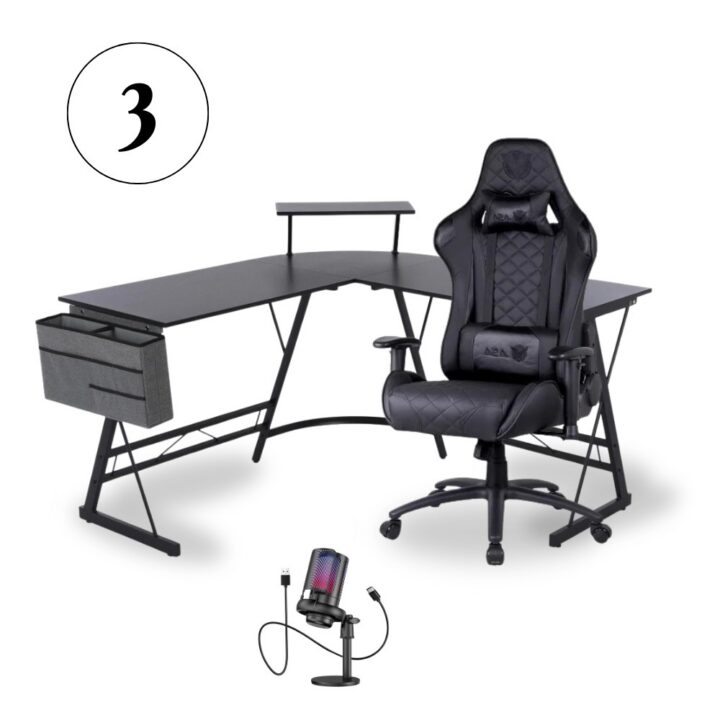 Gaming chair with table and mic ASA CHAIR AND TABLE AND MIC GAMING