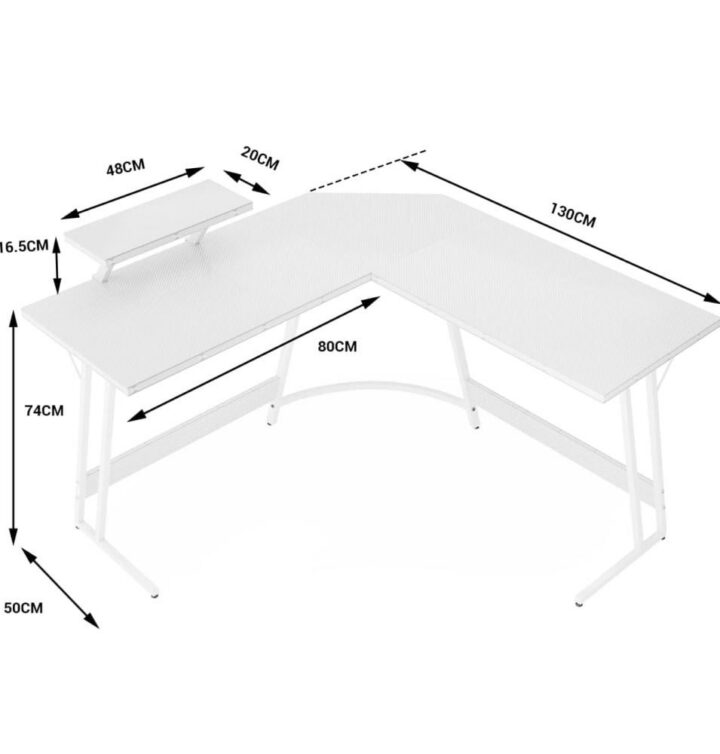 L-Shaped Gaming Table Made of Carbon Fiber - Table Gaming ASA