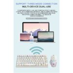 ⁦كيبورد قيمنق ابيض KEYBOARD GAMING ASA KM75⁩ - الصورة ⁦3⁩