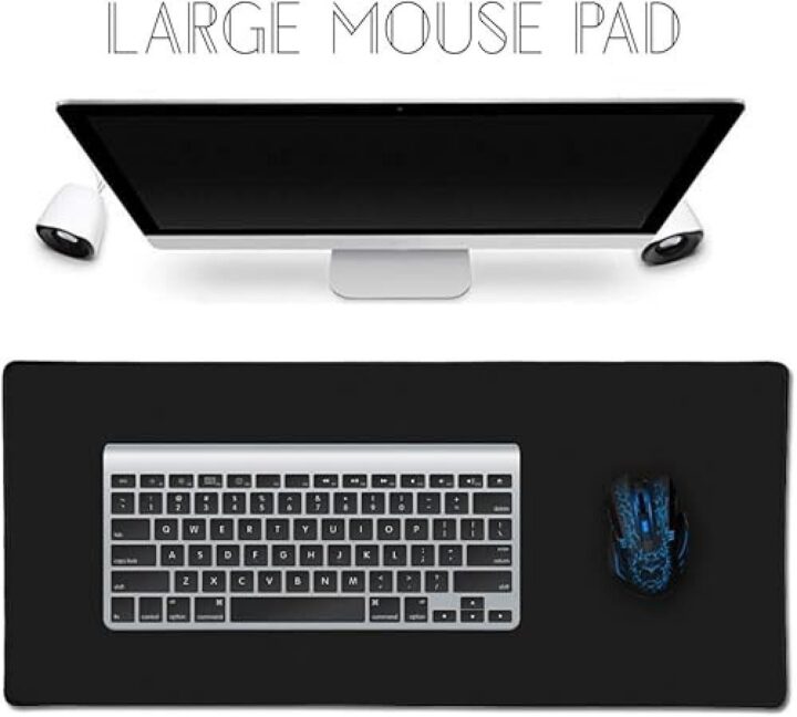 ماوس باد اسود كامل -Black mouse pad