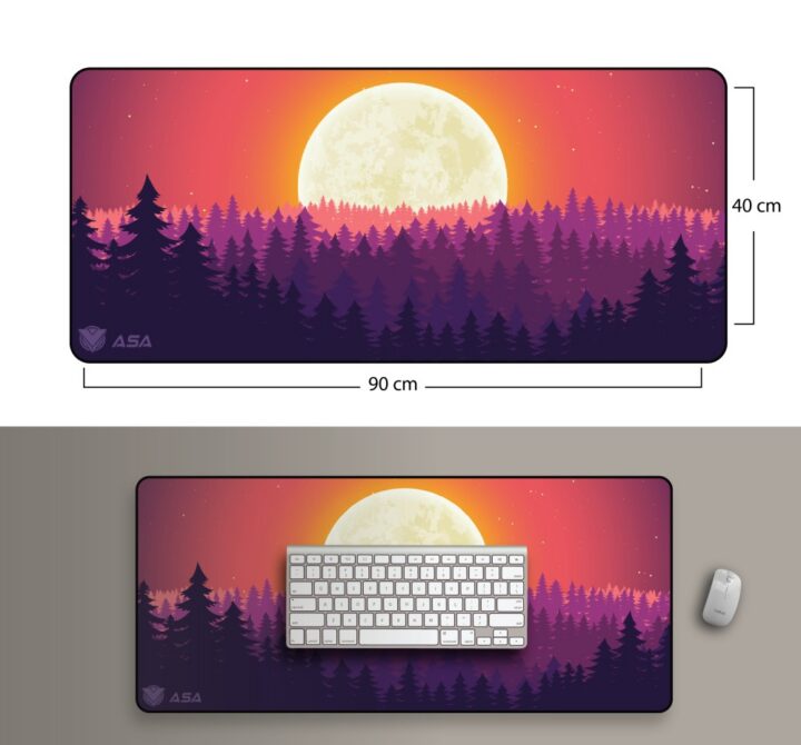 Moon 2 Mouse Pad - ASA Mouse Pad Moon 2