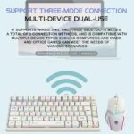 ⁦كيبورد قيمنق ابيض KEYBOARD GAMING ASA KM75⁩ - الصورة ⁦2⁩