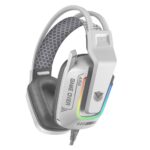 ⁦سماعه يو اس بي محيطي - ASA A80 HEADEST GAMING WHITE⁩ - الصورة ⁦6⁩