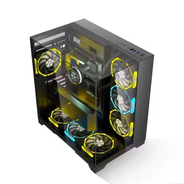 HALL O11 Vision Plus Black Gaming PC Case