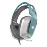 ⁦سماعه يو اس بي محيطي - ASA A80 HEADEST GAMING GREEN⁩ - الصورة ⁦5⁩