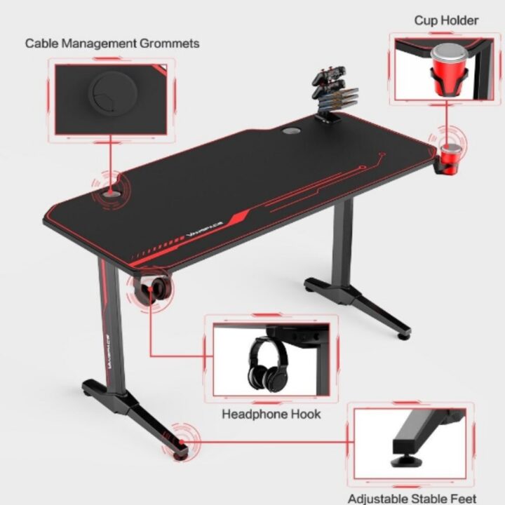 طاولة قيمنق – TABLE GAMING ASA A1 BLACK