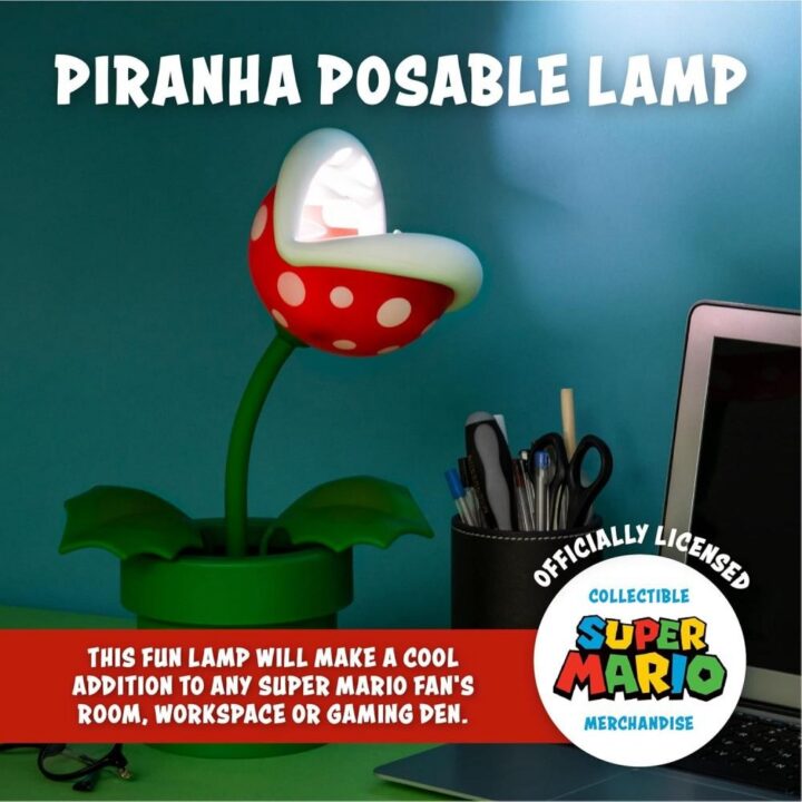 Mario Tree Light Mini Piranha Plant Lamp from the Super Mario Game